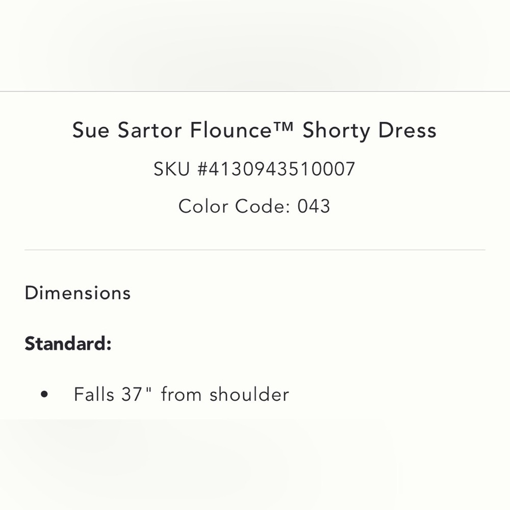 Anthropologie x Sue Sartor Flounce Shorty Dress Size Small NWT - Picture 6 of 15